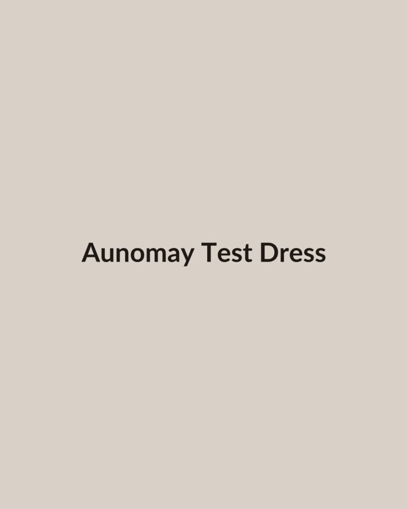 Aunomay Test Atelier Dress
